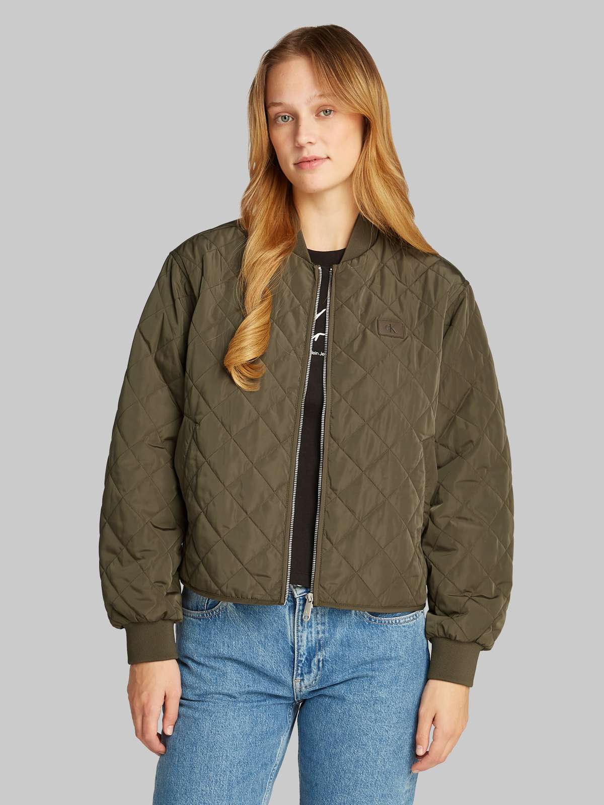 Бомбер со стеганым принтом логотипа LW QUILTED JACKET