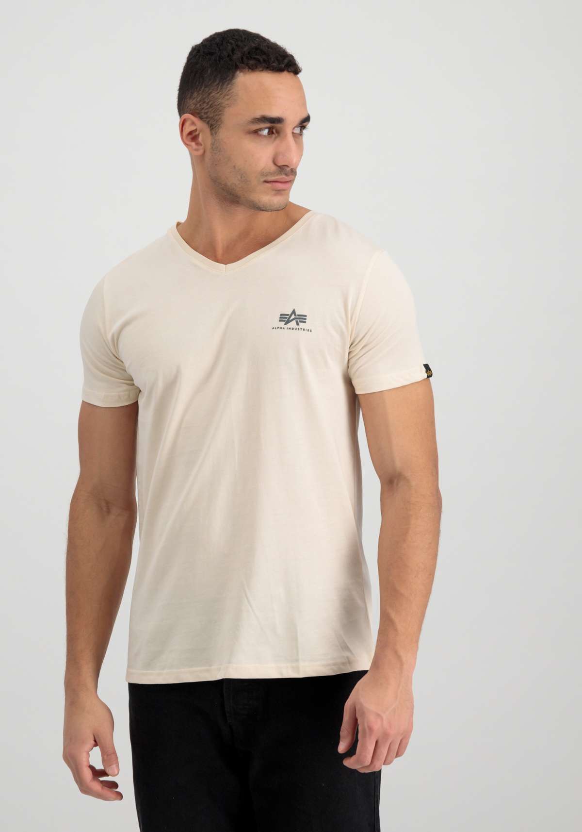 футболка»Men - T-Shirts Basic V-Neck T Small Logo«