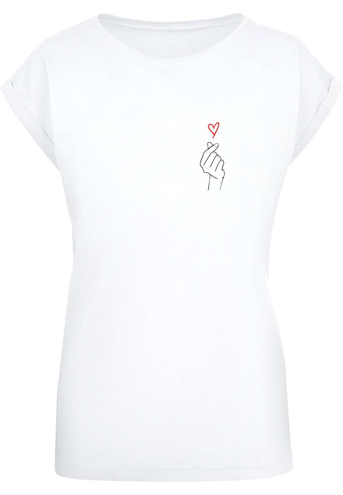 футболка »Damen Ladies K Heart Extended Shoulder Tee«