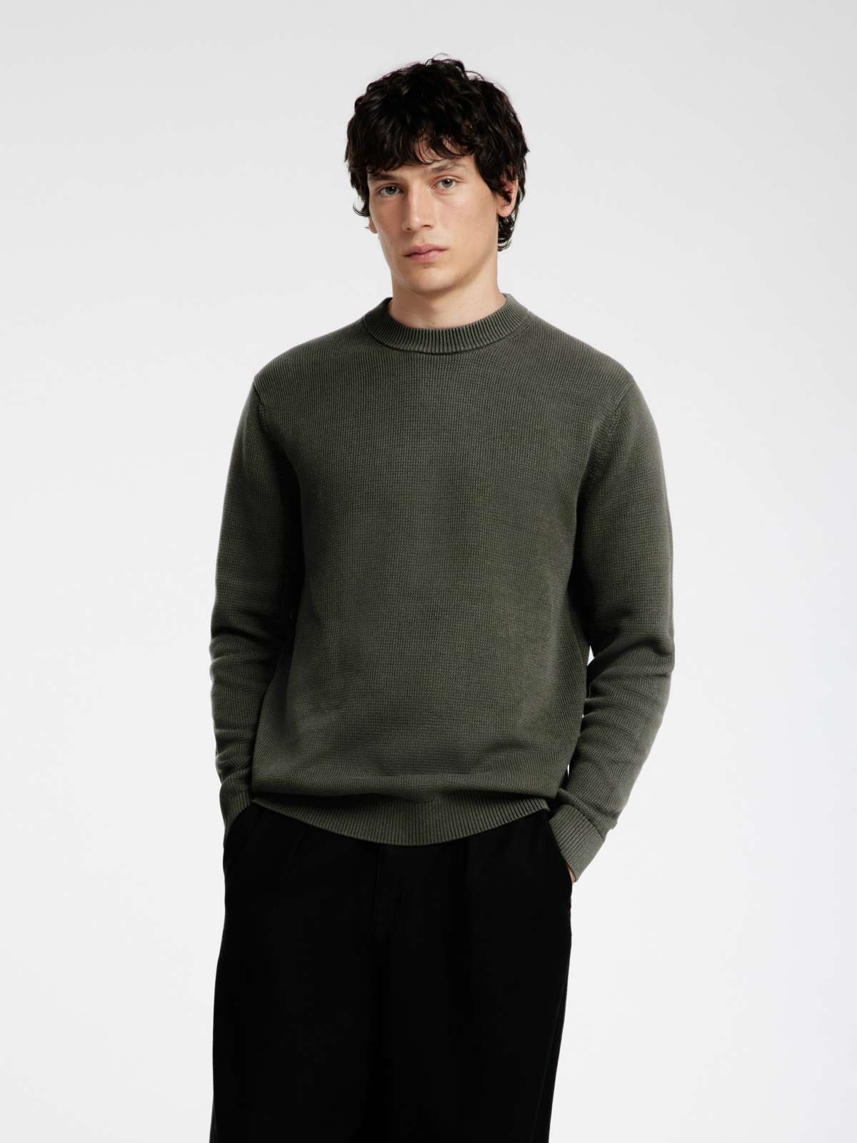 Свитер с круглым вырезом»SLHDANE LS KNIT STRUCTURE CREW NECK NOOS«