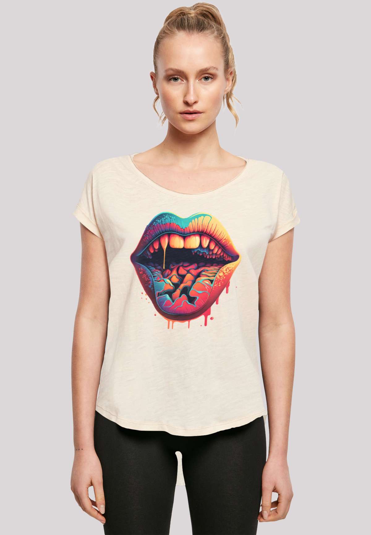 футболка »Drooling Lips LONG TEE«