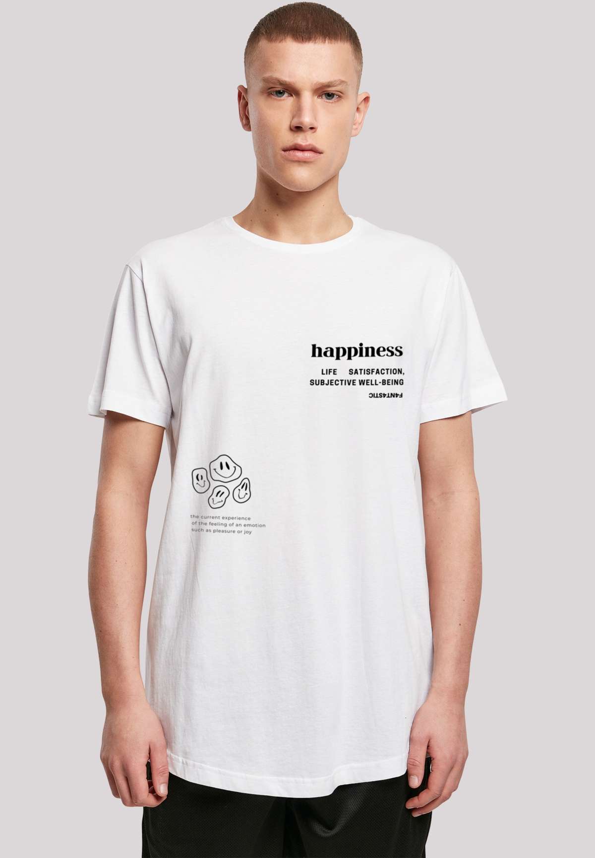 футболка»happiness LONG TEE«