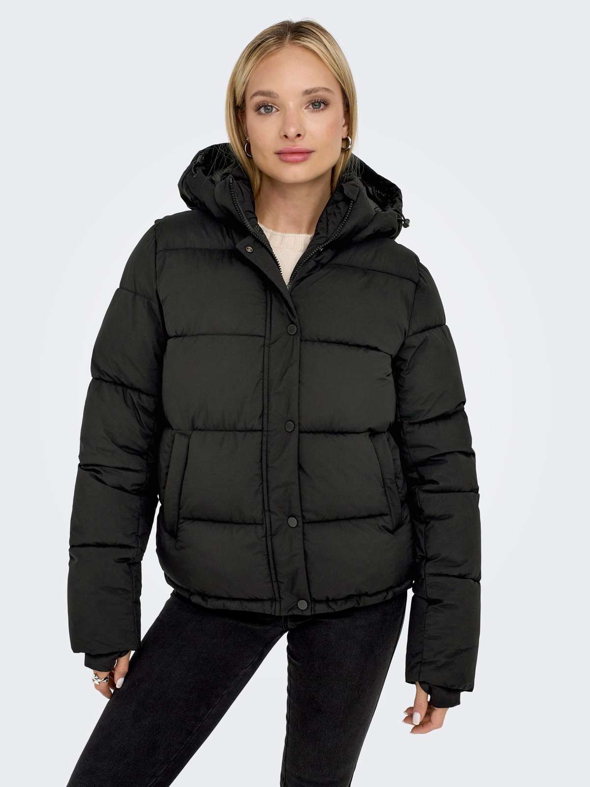 Стеганая куртка с капюшоном ONLANN PREMIUM PUFFER JKT REGULAR OTW