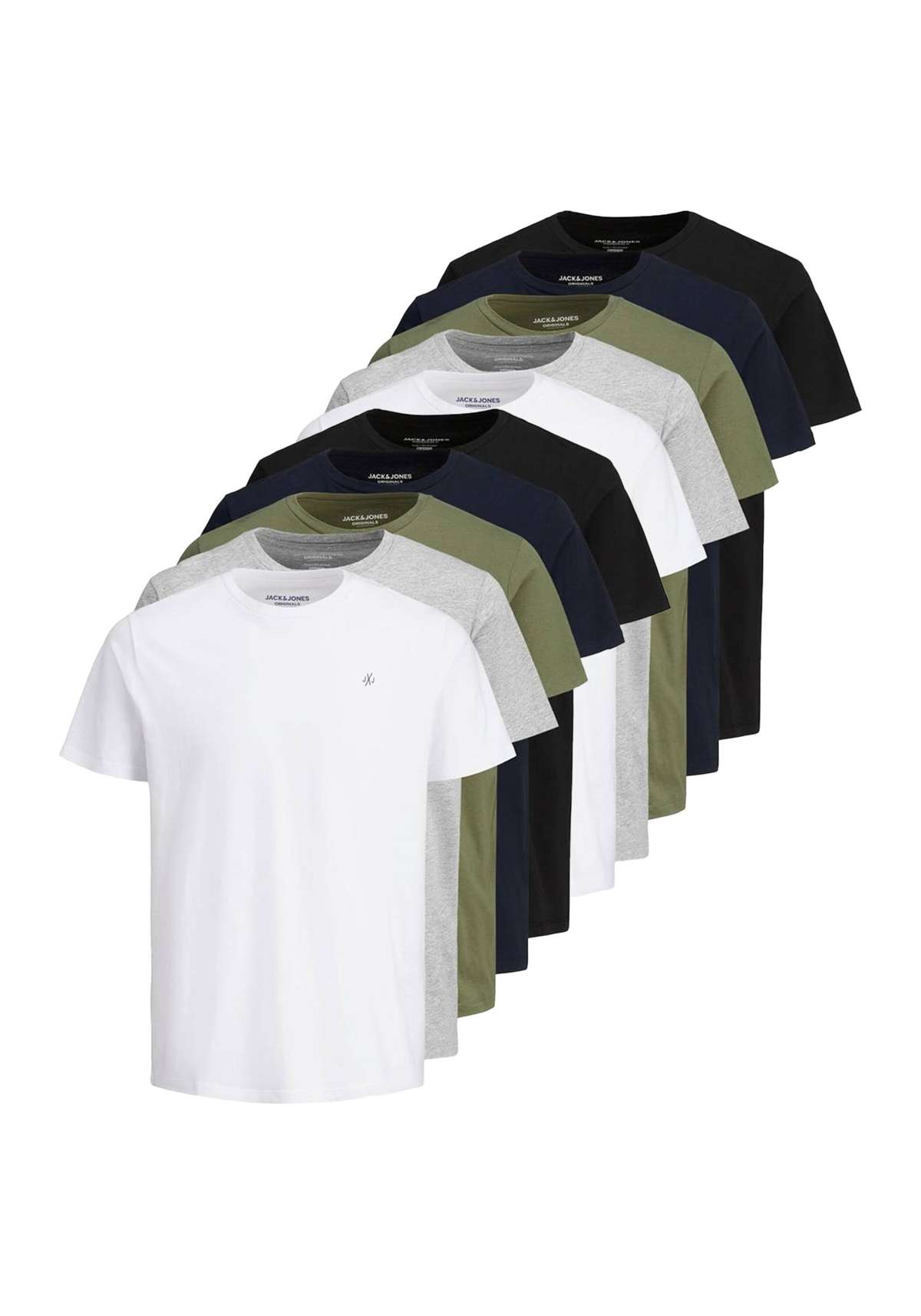 футболка T-Shirt JORJXJ 10er Pack