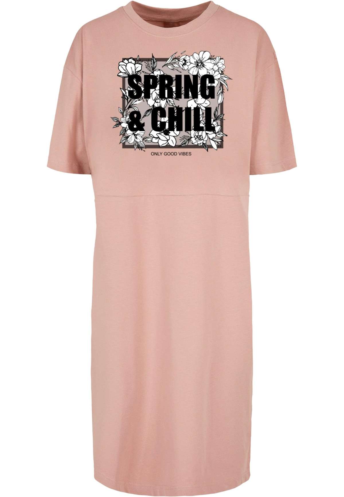 Платье-рубашка »Damen Ladies Spring And Chill Oversized Slit Tee Dress«