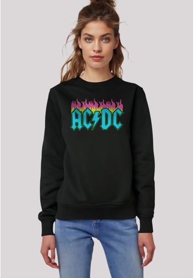 толстовка ACDC Neon Flames