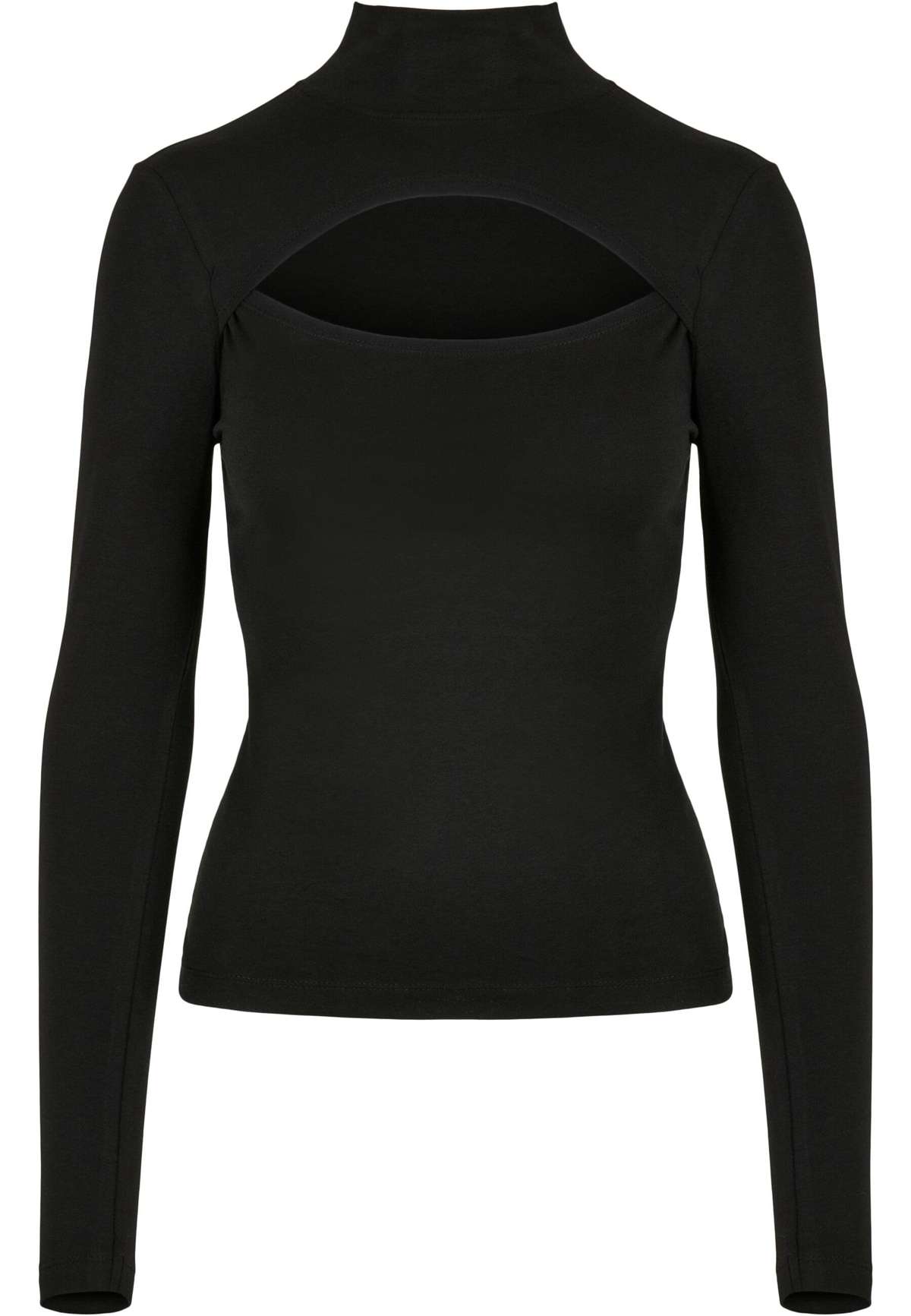 Рубашка с длинным рукавом »Urban Classics Damen Ladies Cut-Out Turtleneck Longsleeve«