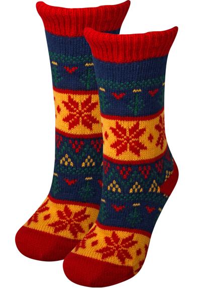 Мягкие носки (1 пара) с зимним рисунком