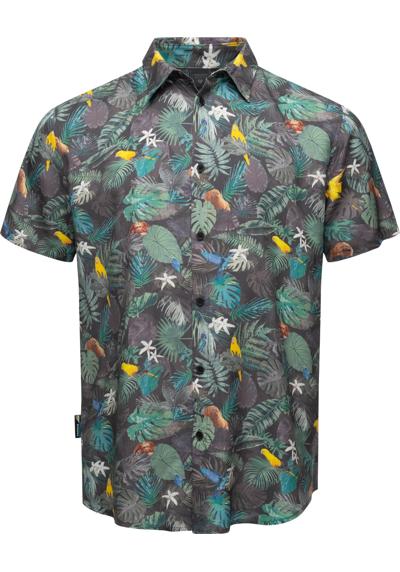 Гавайская рубашка, летняя мужская рубашка с гавайским принтом