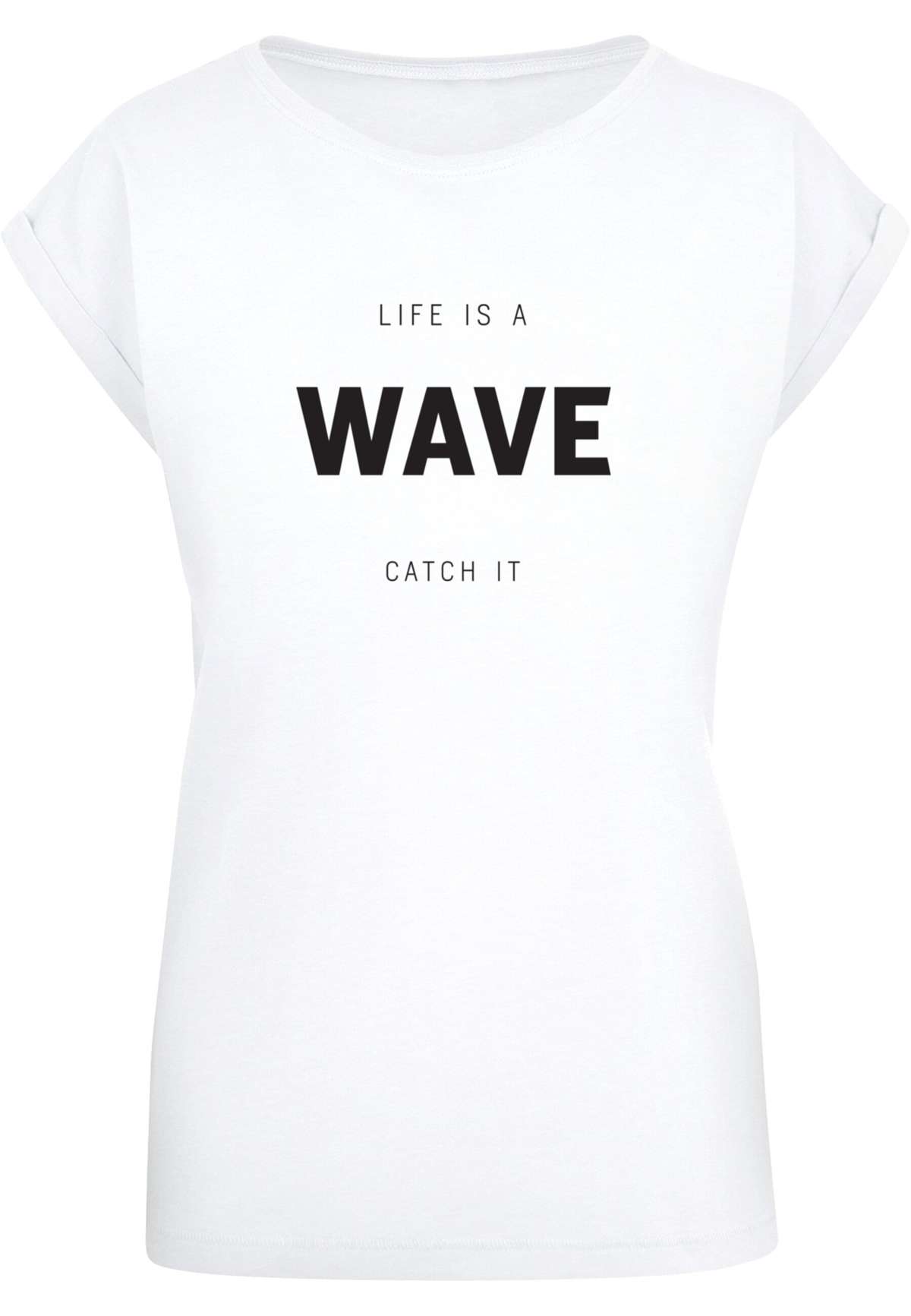 футболка »Damen Ladies Summer - Life is a wave T-Shirt«