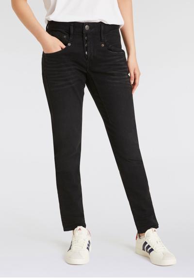 Джинсы-бойфренды Shyra Long Recycled Denim Black Stretch