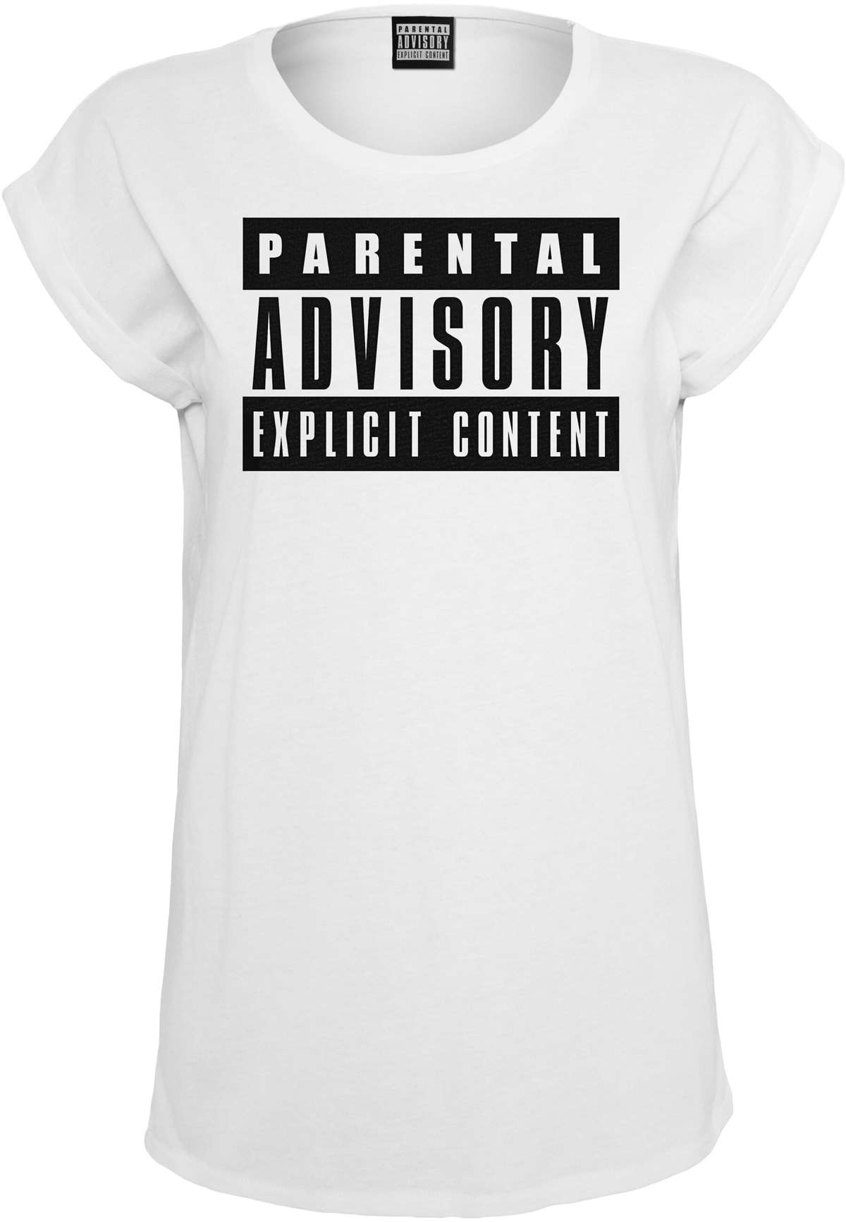 футболка »Damen Ladies Parental Advisory Tee«