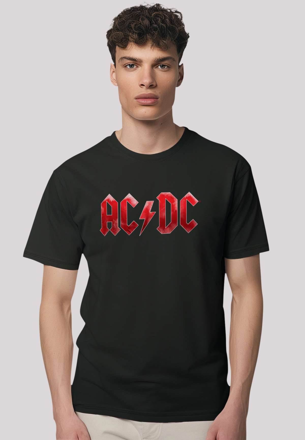 футболка»AC/DC Rock Musik Band Red Ice Logo«