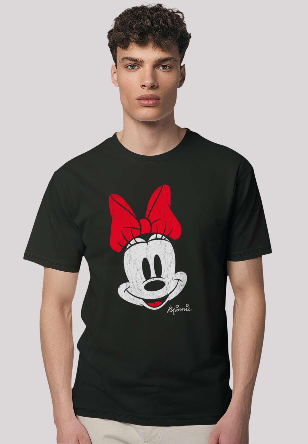 футболка Disney Micky Maus Minnie Gesicht Vintage Look