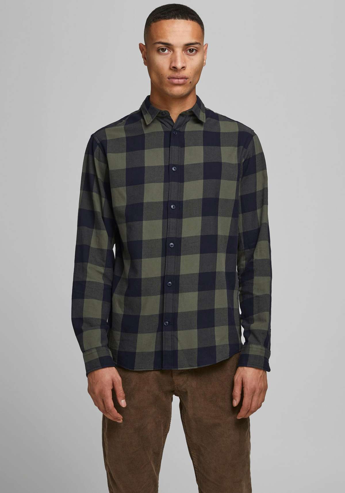 Рубашка в клетку»JJ JJEGINGHAM TWILL SHIRT L/«