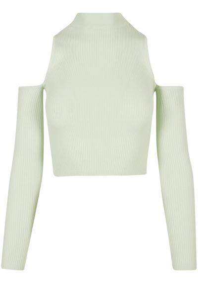 Свитер с круглым вырезом »Urban Classics Damen Ladies Rib Knit Cut Out Sleeve Longsleeve«