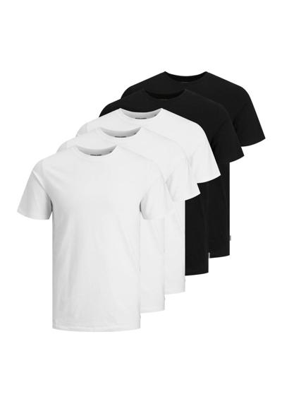 футболка T-Shirt JJEORGANIC BASIC TEE O-NECK 5PK 5er Pack