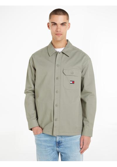 Рубашка с длинными рукавами и нагрудным карманом на пуговице. TJM ESSENTIAL SOLID OVERSHIRT