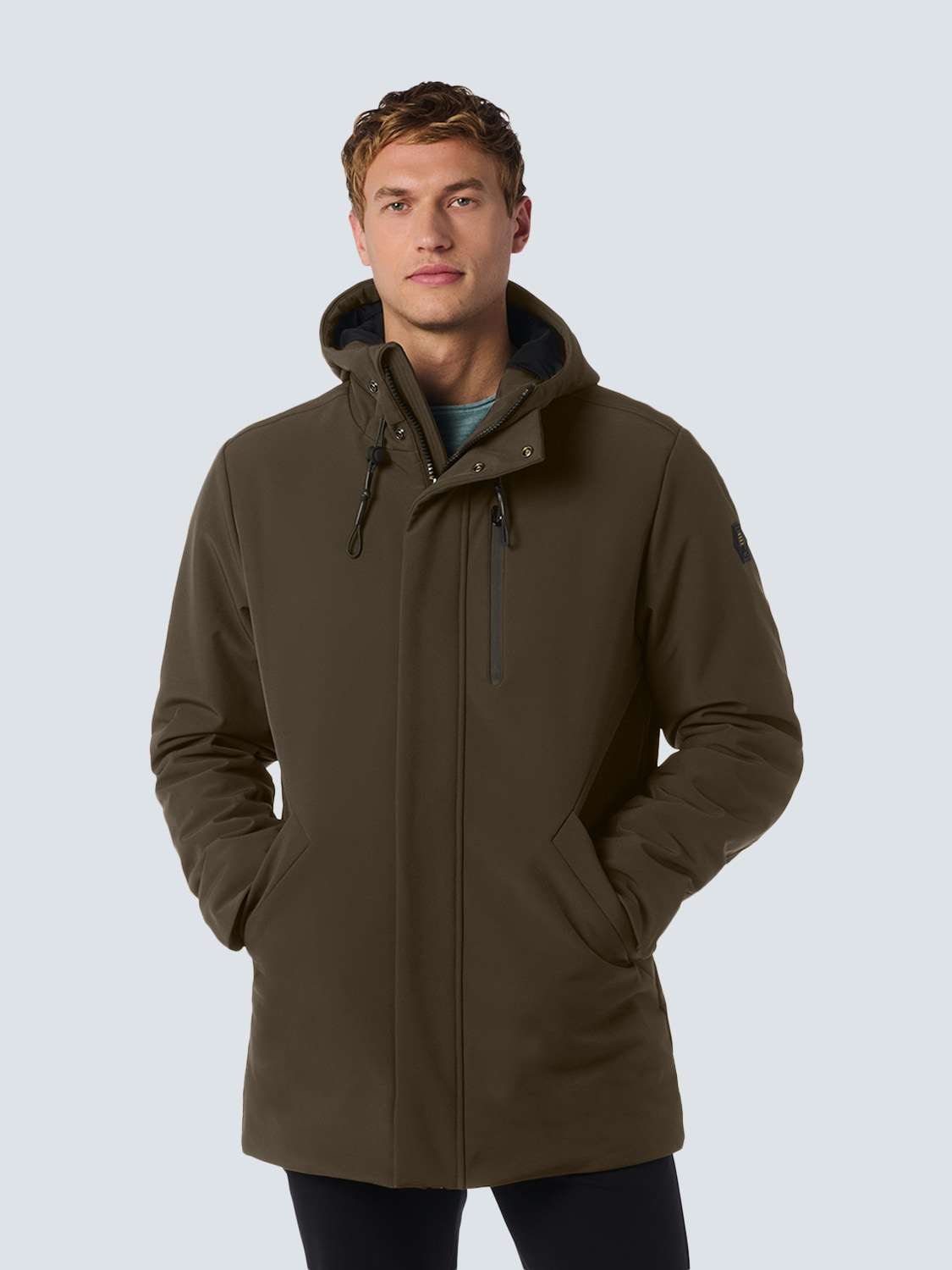 парка»No Excess Softshell-Jacke mit Kapuze«