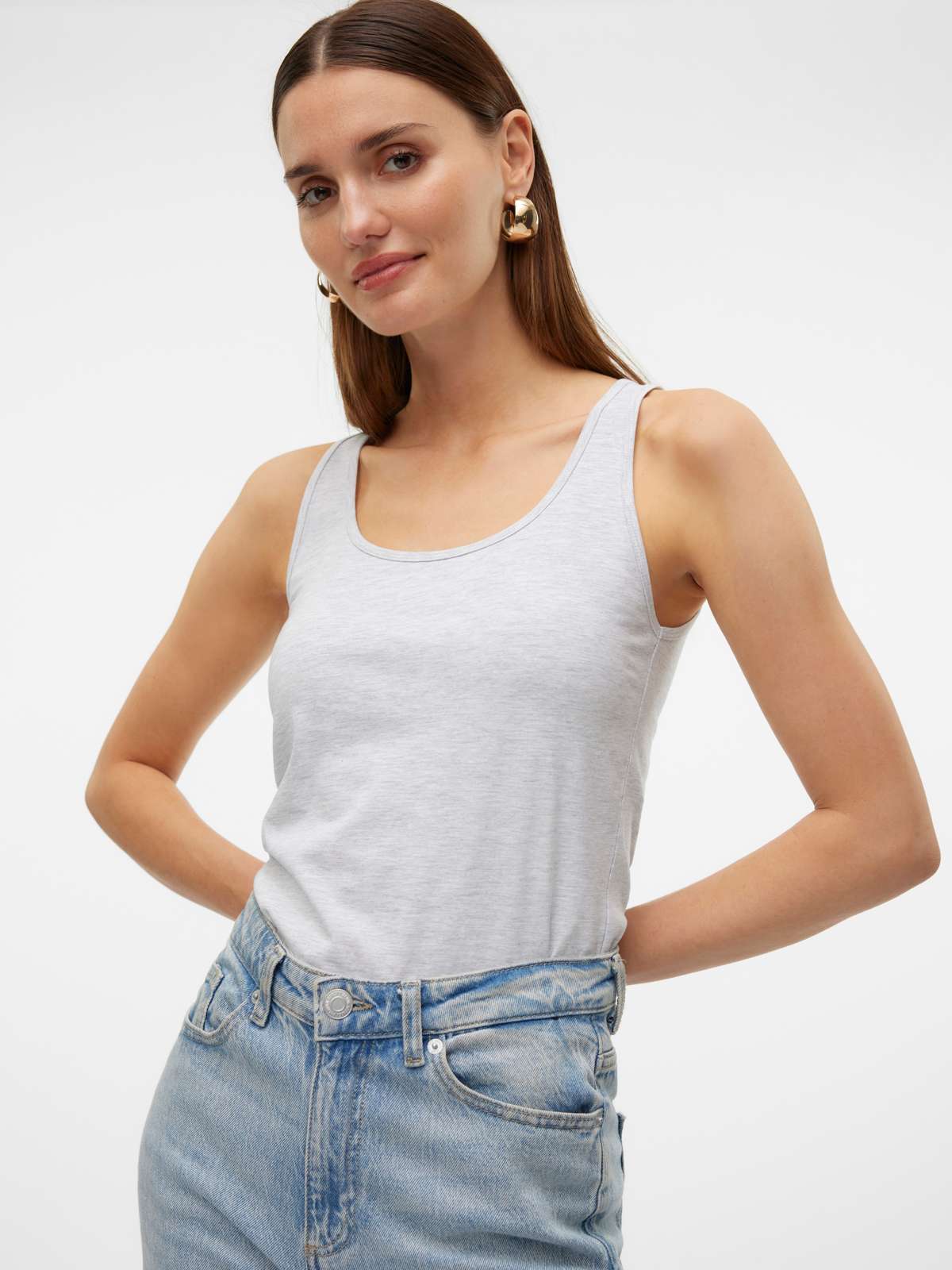 Топ-рубашка »VMLULU LONG TANK TOP JRS GA NOOS«