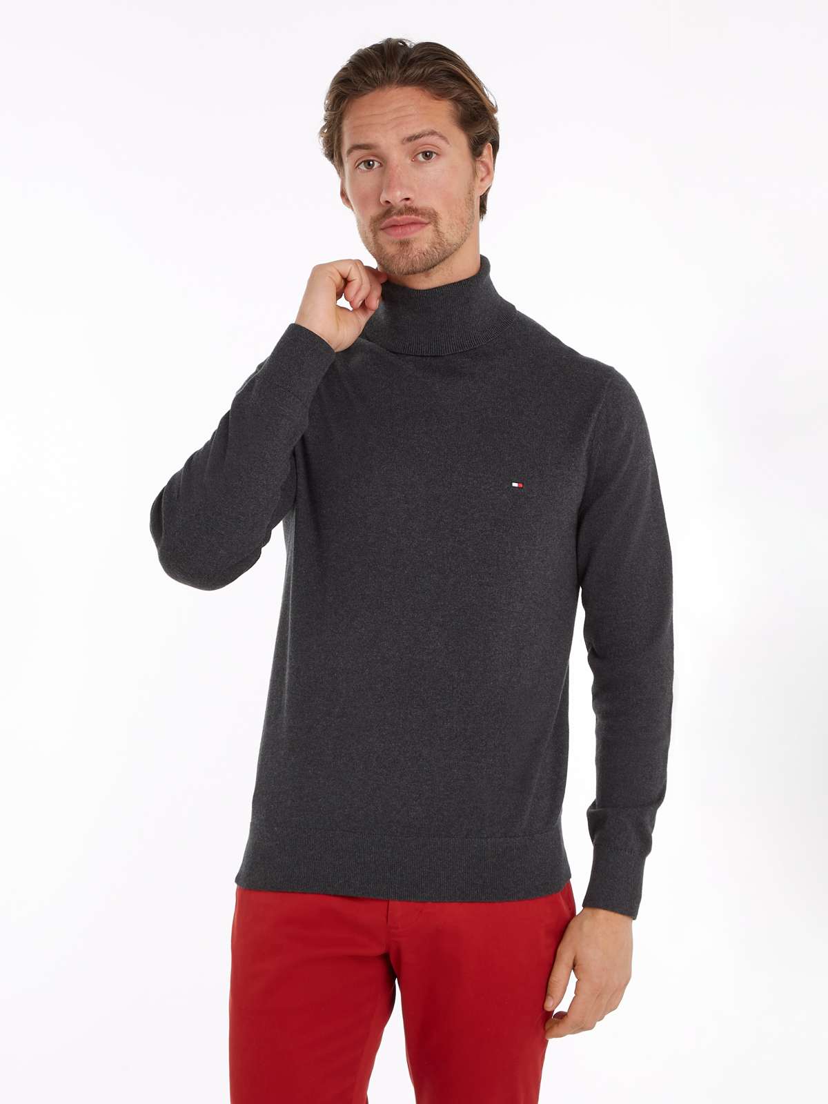 Свитер с высоким воротником PIMA ORG CTN CASHMERE ROLL NECK