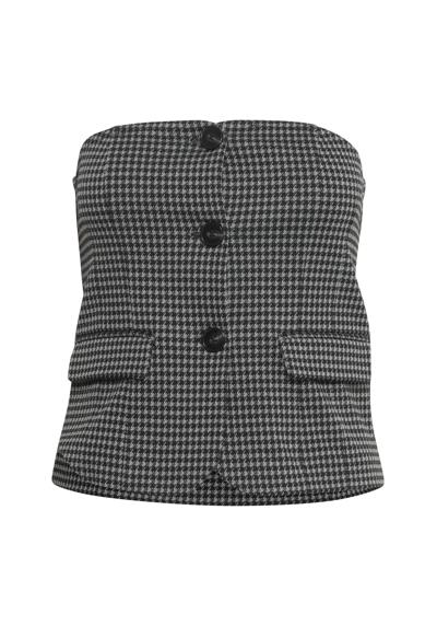 Короткий жилет Kurzweste IHKATE HOUNDSTOOTH TO