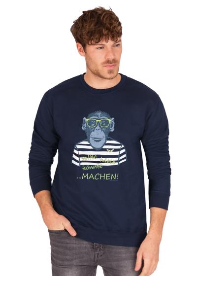 толстовка TRIGEMA Sweatshirt mit gro?em Affen-Druckmotiv