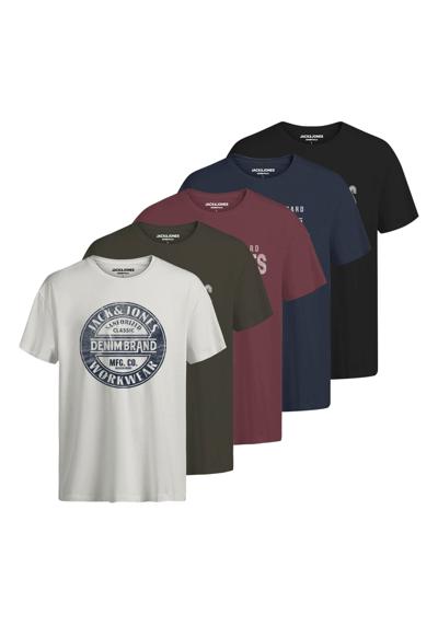 футболка T-Shirt JJJEANS TEE 5PK 5er Pack