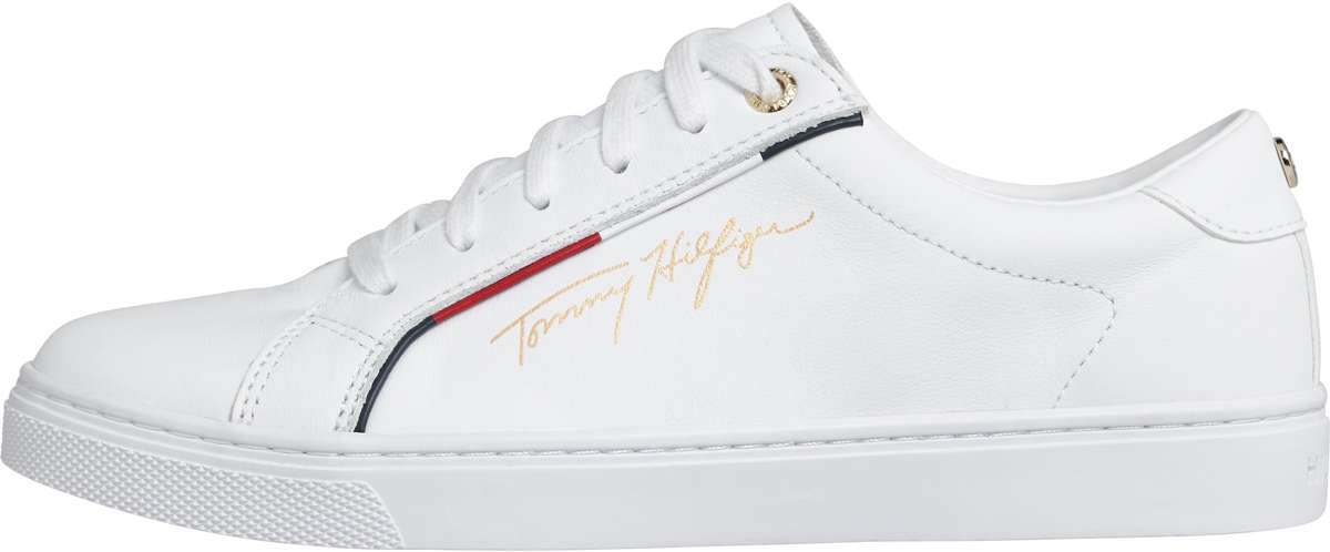 Кроссовки с ярким кантом TOMMY HIFLIGER SIGNATURE SNEAKER