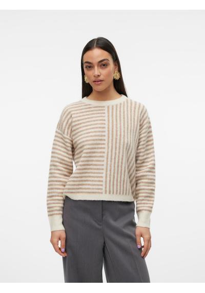 Вязаный свитер »VMURANUS LS ONECK CROPPED PULLOVER GA BF«