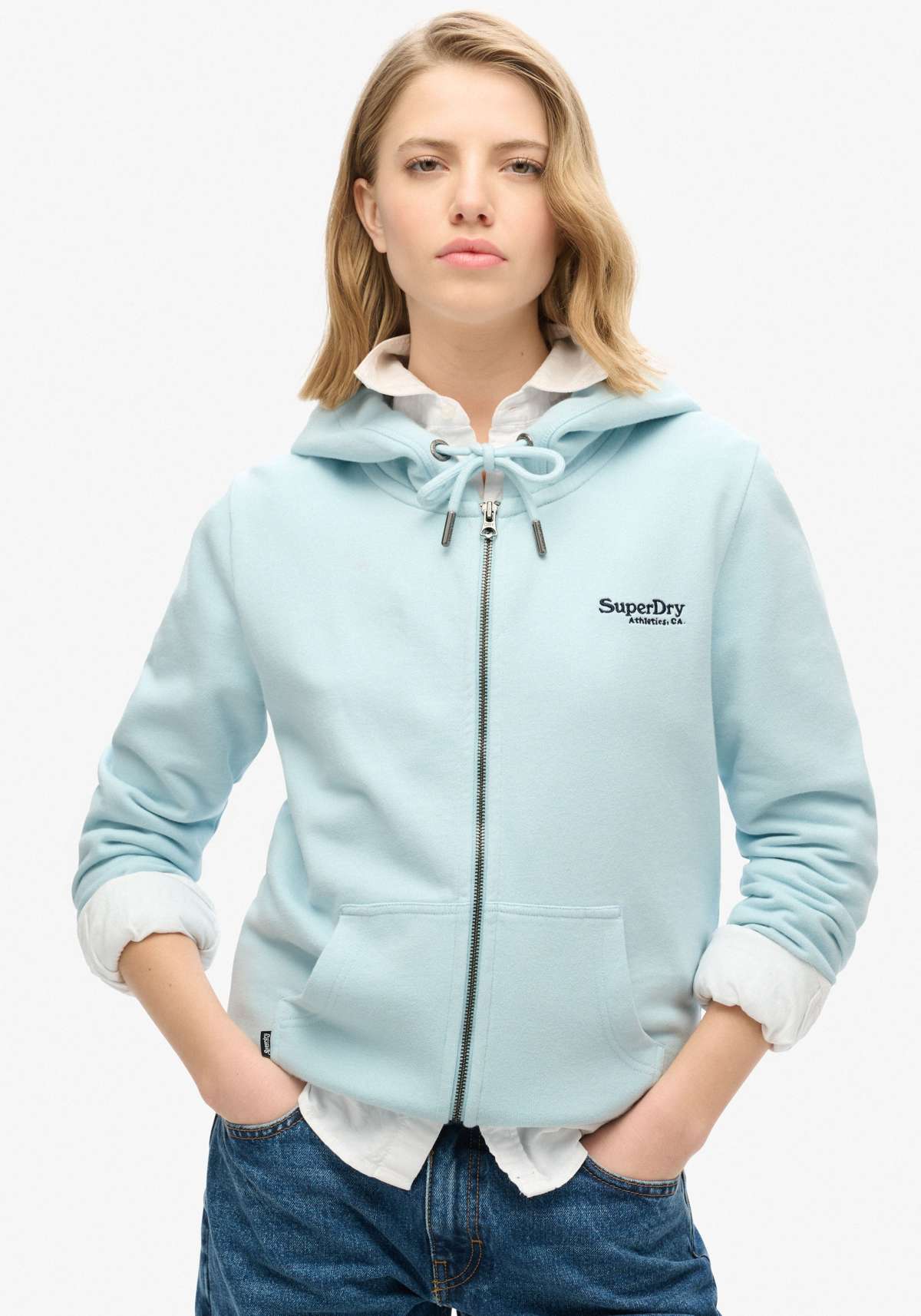 Толстовка с капюшоном ESSENTIAL LOGO ZIP HOODIE HB