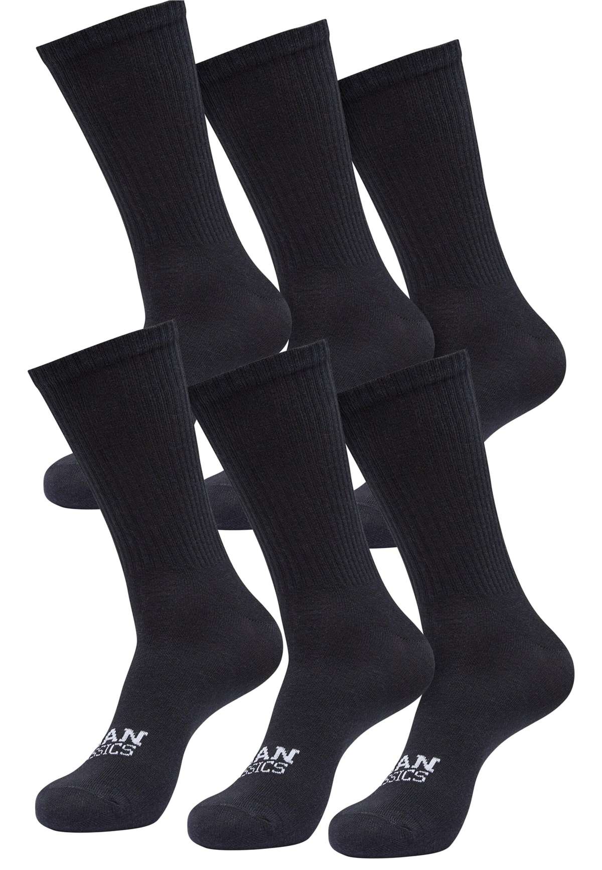 Базовые носки Urban Classics Unisex Simple Flat Knit Socks 6-Pack