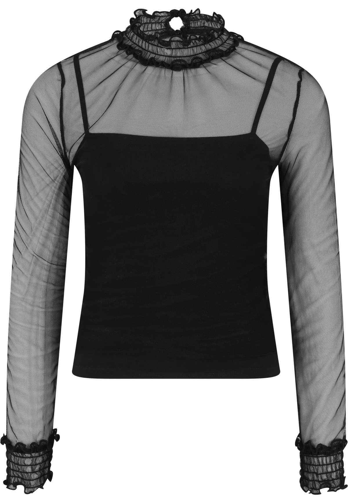 футболка »Urban Classics Damen Ladies Double Layer Mesh L/S«