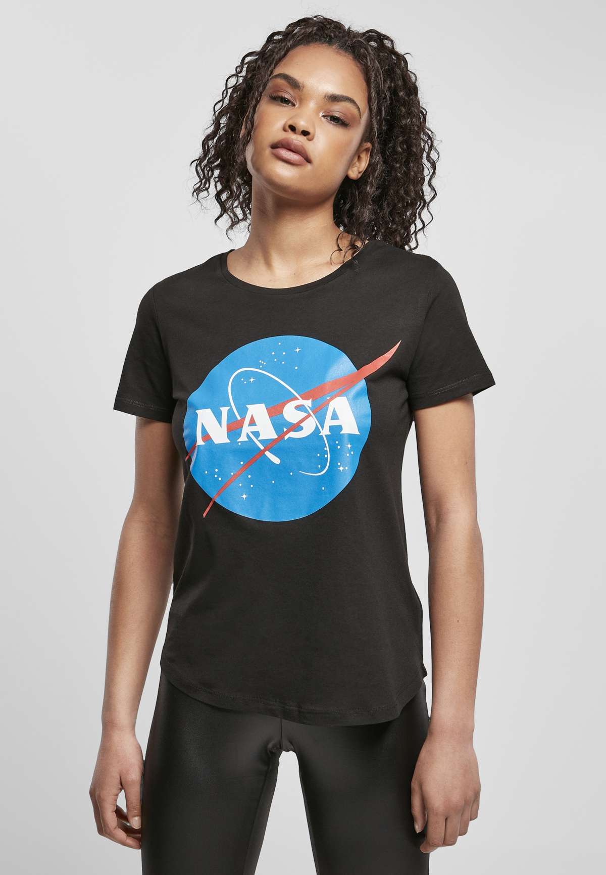 Рубашка с коротким рукавом »Damen Ladies NASA Insignia Fit Tee«