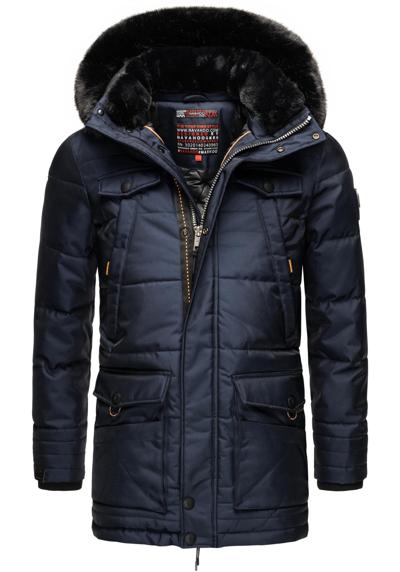 Зимняя куртка с капюшоном, стильное зимнее пальто со съемным капюшоном.