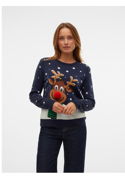 Рождественский свитер VMSNOWY DEER LS O-NECK XMAS