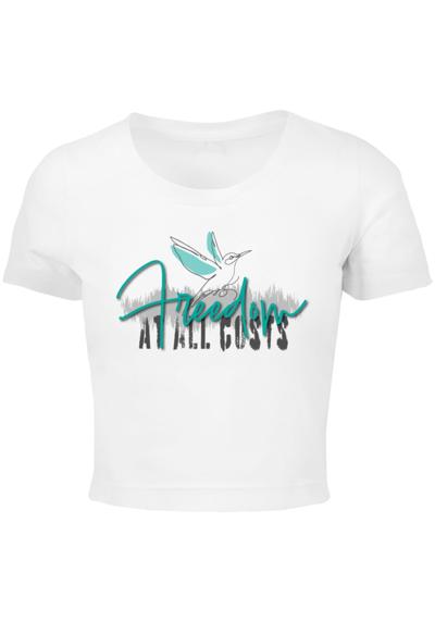 футболка Damen Ladies Freedom At All Costs Cropped Tee