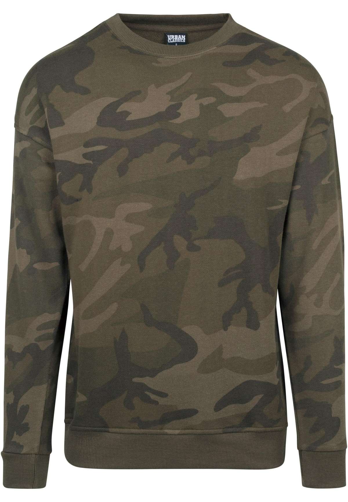 Свитер с круглым вырезом Urban Classics Herren Camo Crewneck