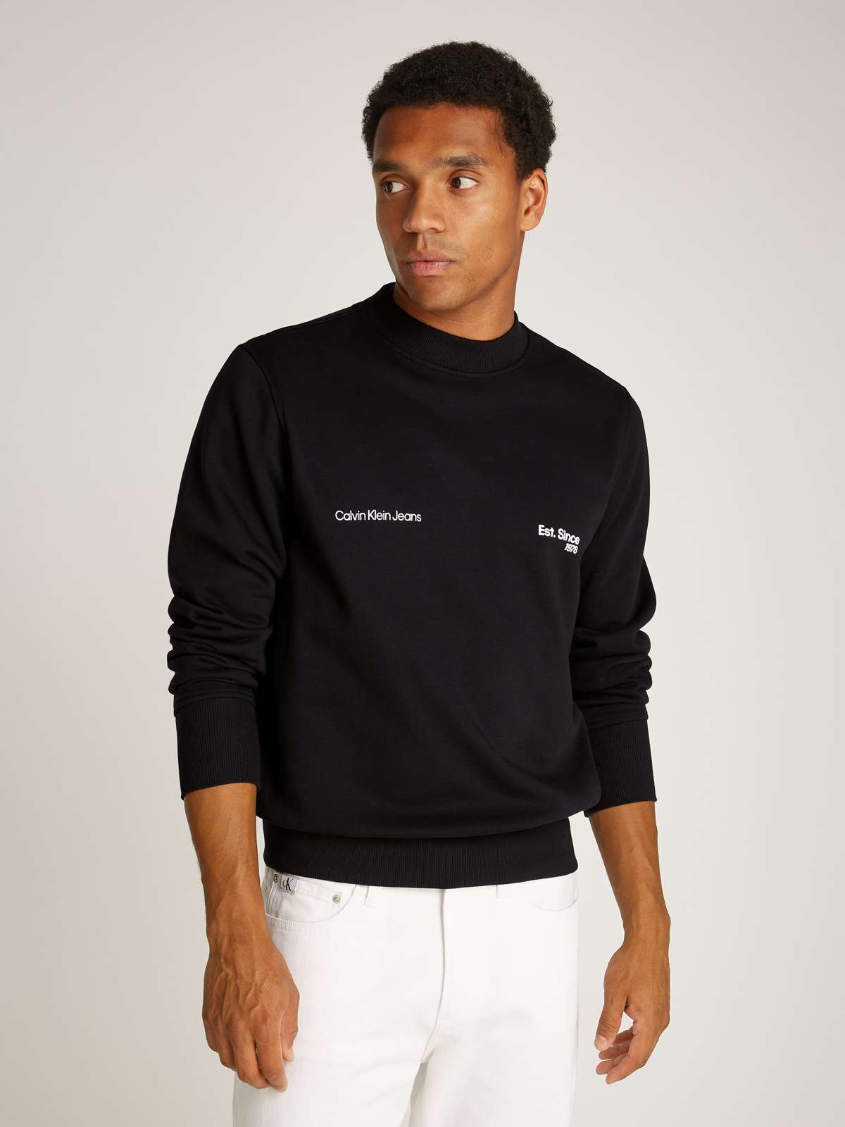 Толстовка с тисненым логотипом CALVIN KLEIN 1978 CREW NECK