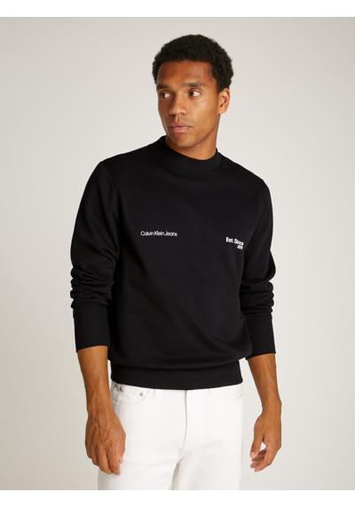 Толстовка с тисненым логотипом CALVIN KLEIN 1978 CREW NECK