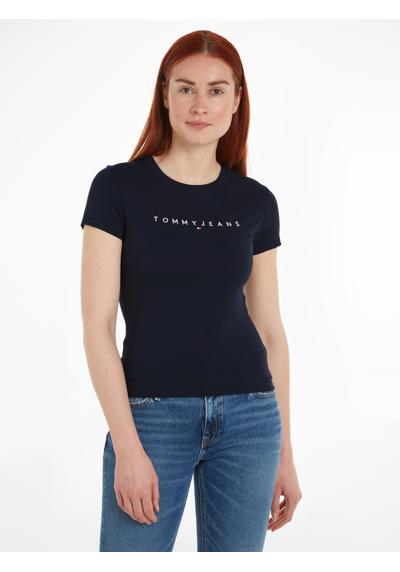 Футболка с вышивкой логотипа Slim Tee Linear Logo Shirt