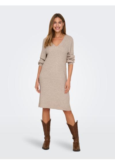 Трикотажное платье ONLKATIA LS V-NECK DRESS NCA KNT