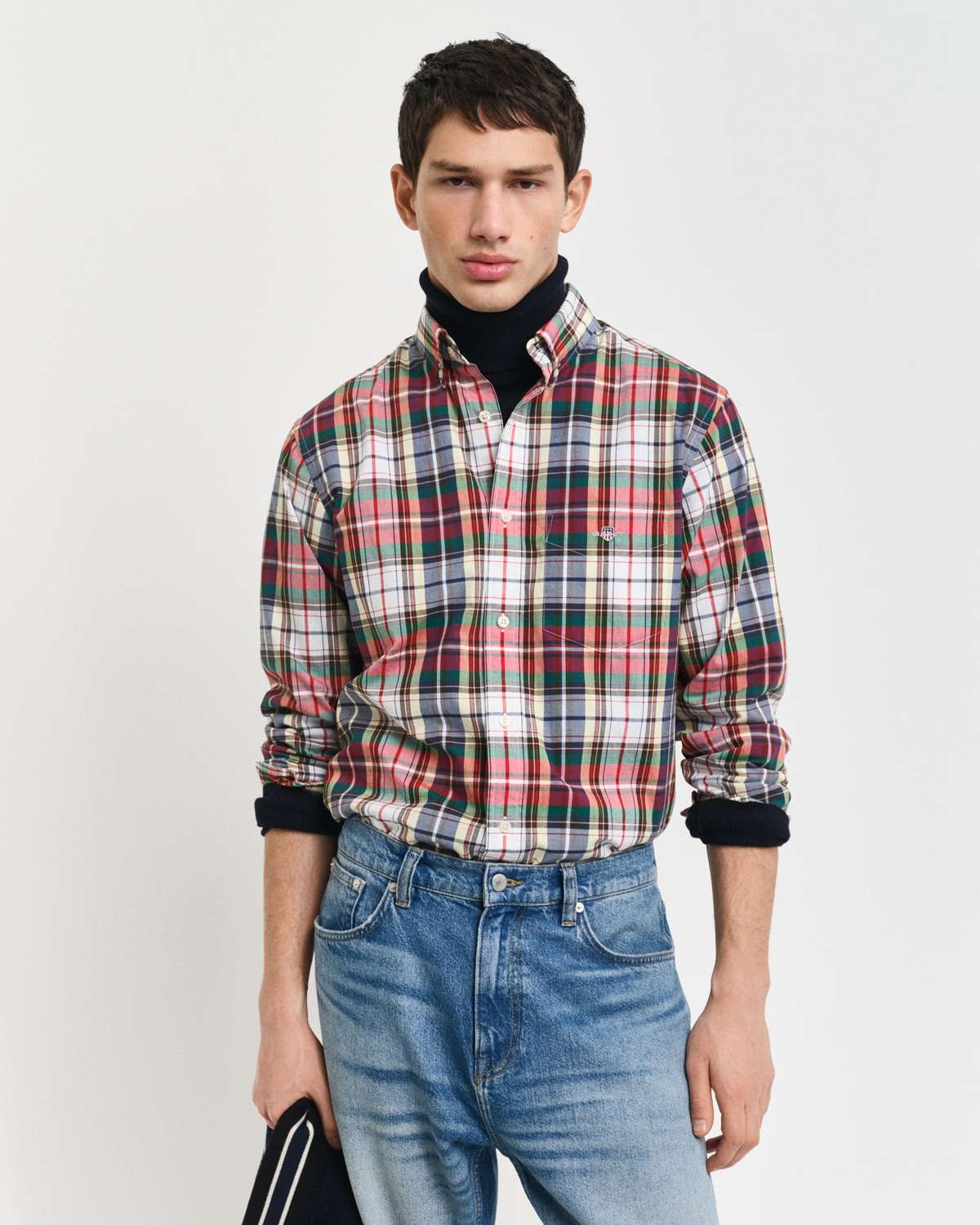 Рубашка в клетку»REG POPLIN TARTAN CHECK SHIRT«