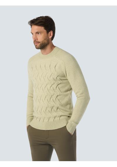 Свитер с круглым вырезом»No Excess Jacquard-Pullover mit Wolle«