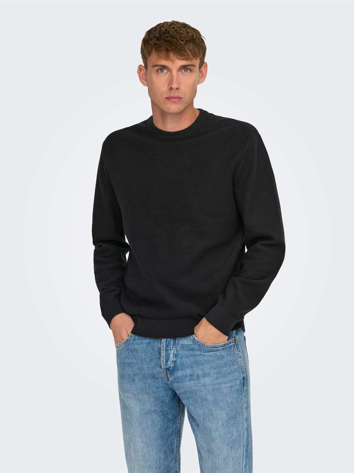 Свитер с круглым вырезом ONSTONY DS 12 LS WAFFLE CREW KNIT