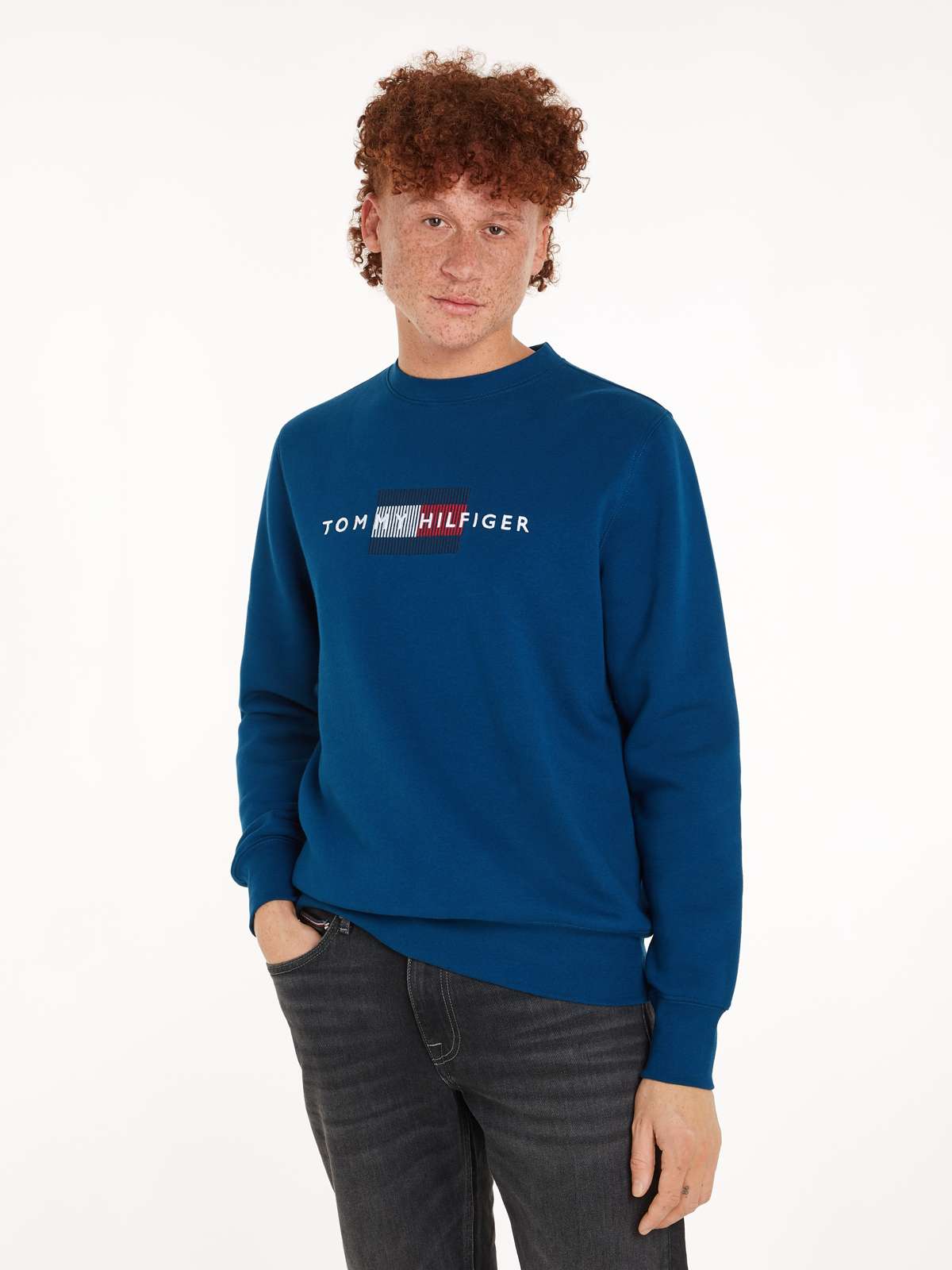 толстовка HILFIGER FLAG EMBRO SWEATSHIRT