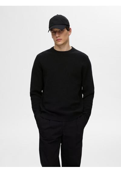 Вязаный свитер»SLHROSS LS KNIT STRUCTURE CREW NECK NOOS«