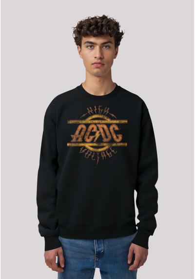 толстовка AC/DC Rock Musik Band High Voltage Logo Distressed