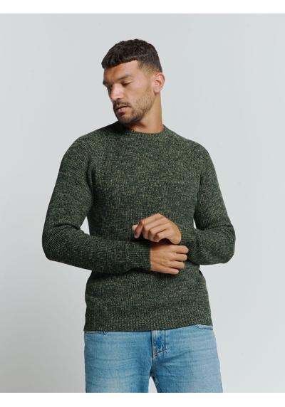 Свитер с круглым вырезом»No Excess Farbiger Rippenpullover«