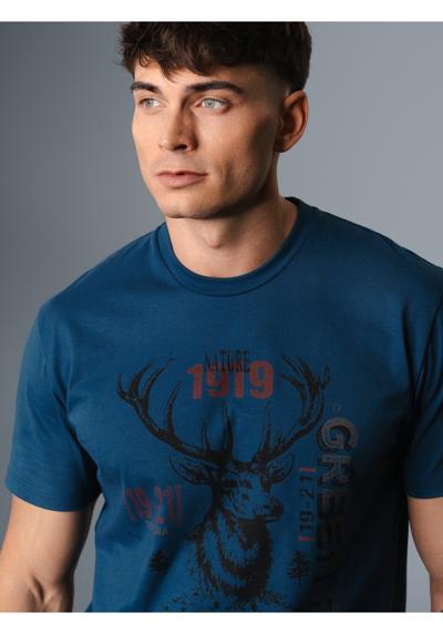 футболка»TRIGEMA T-Shirt in Oko-Qualitat mit Hirsch-Motiv«